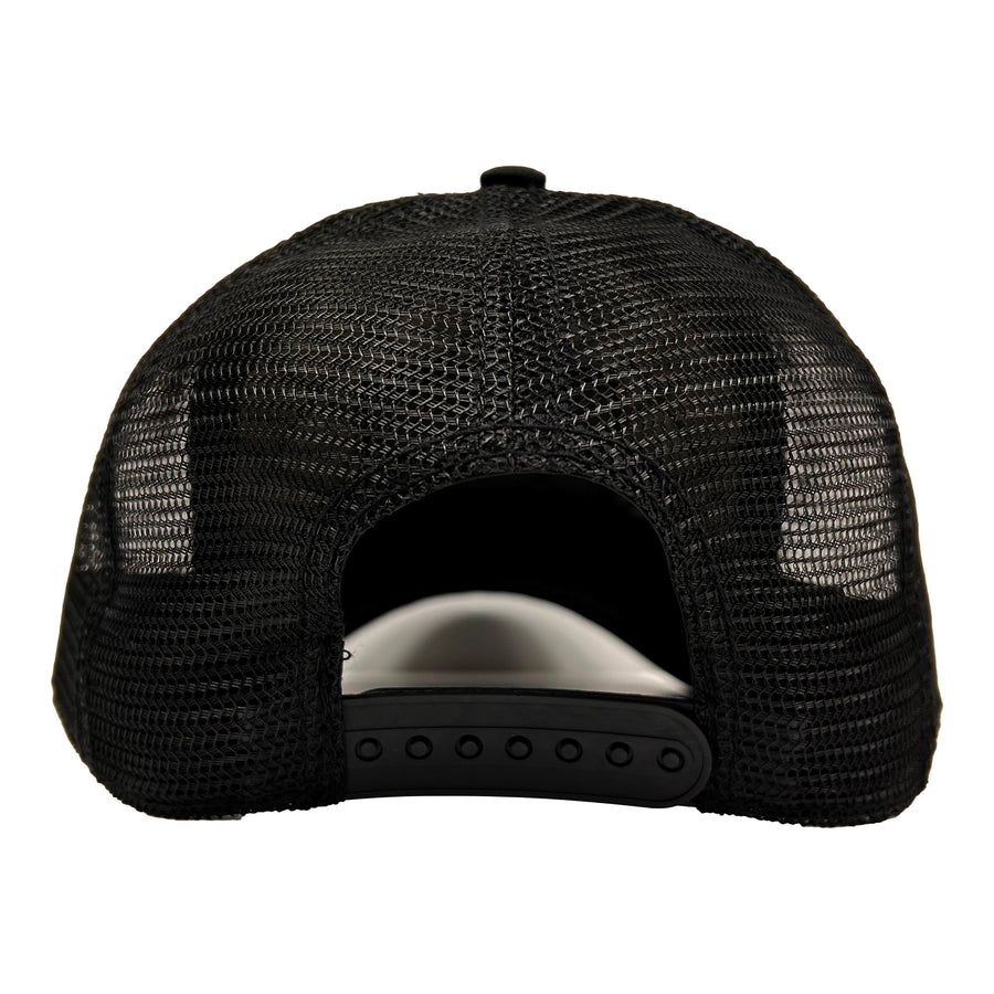 Quilted Grey/Black Trucker