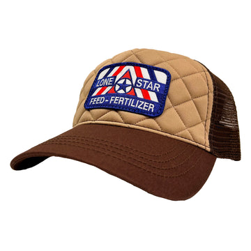 Quilted Khaki/Brown RWB Trucker