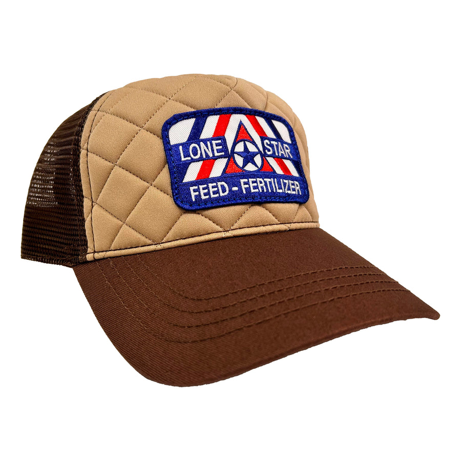 Quilted Khaki/Brown RWB Trucker