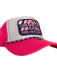 Neon Pink/White/Neon Pink Rope Foamie