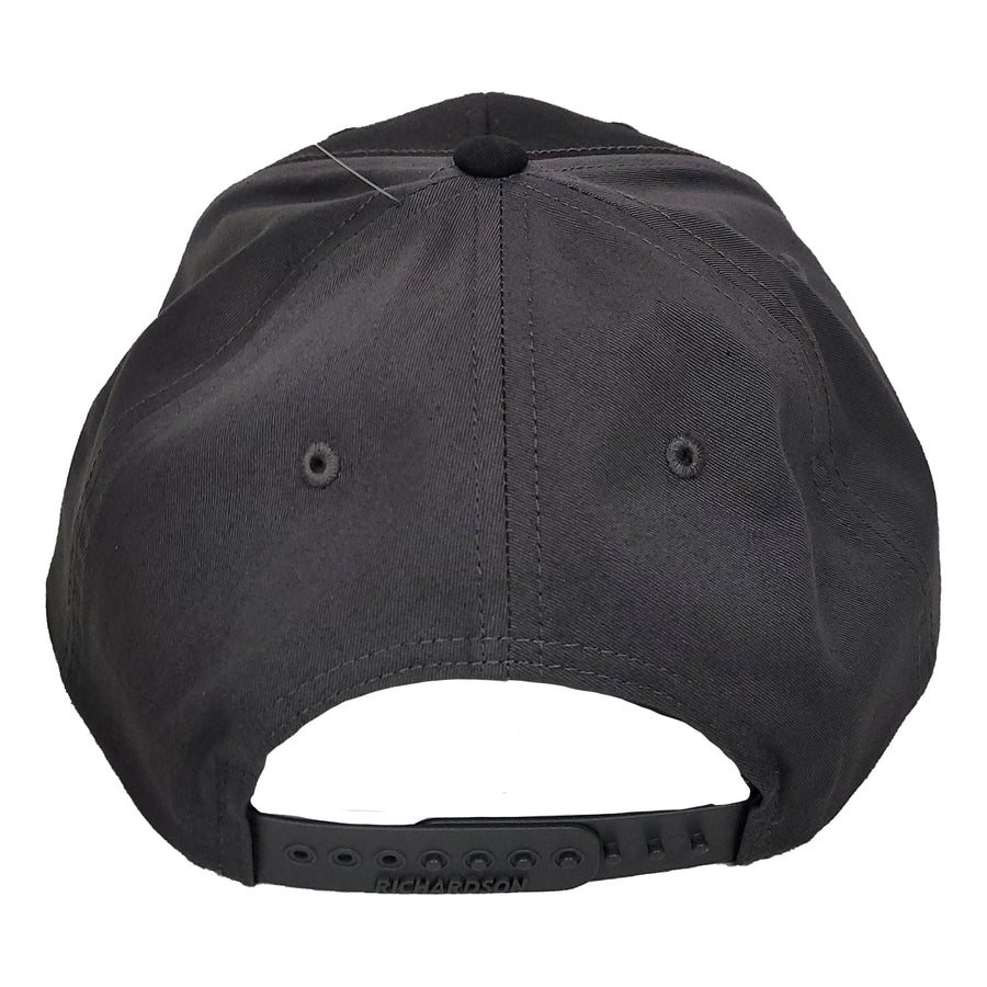 Black/Charcoal Twill Back