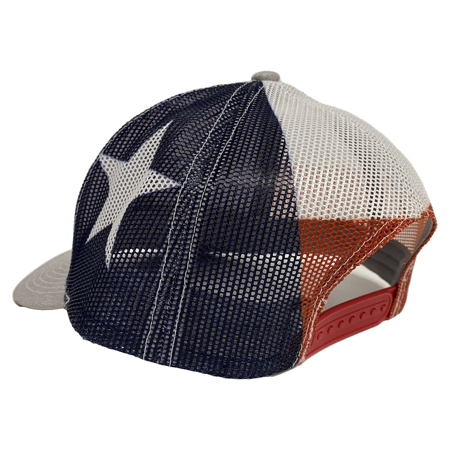 Oil Field Hats - Texas Flag - Heather / White - Billy's Western Wear