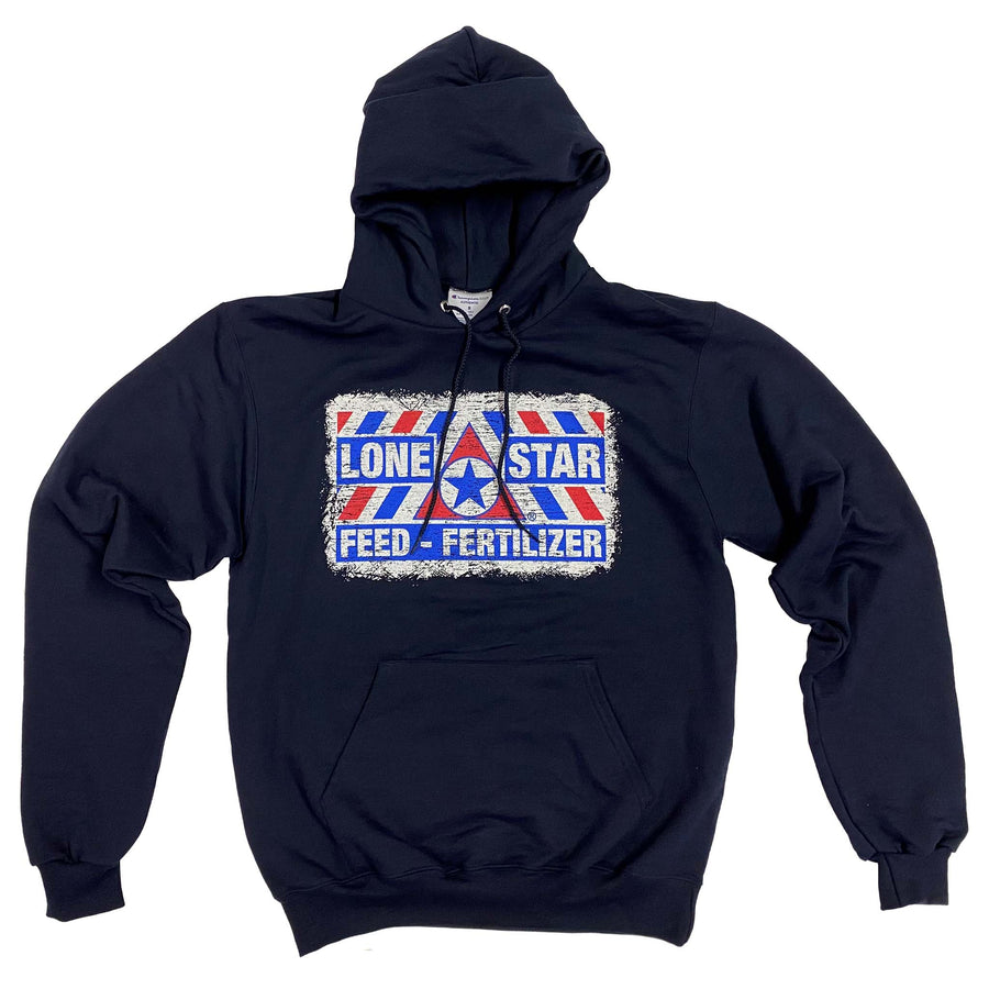 Navy Double Dry Eco Hooded Sweatshirt