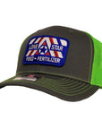 Charcoal/Neon Green