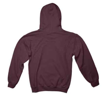 Maroon Double Dry Eco Hooded Sweatshirt