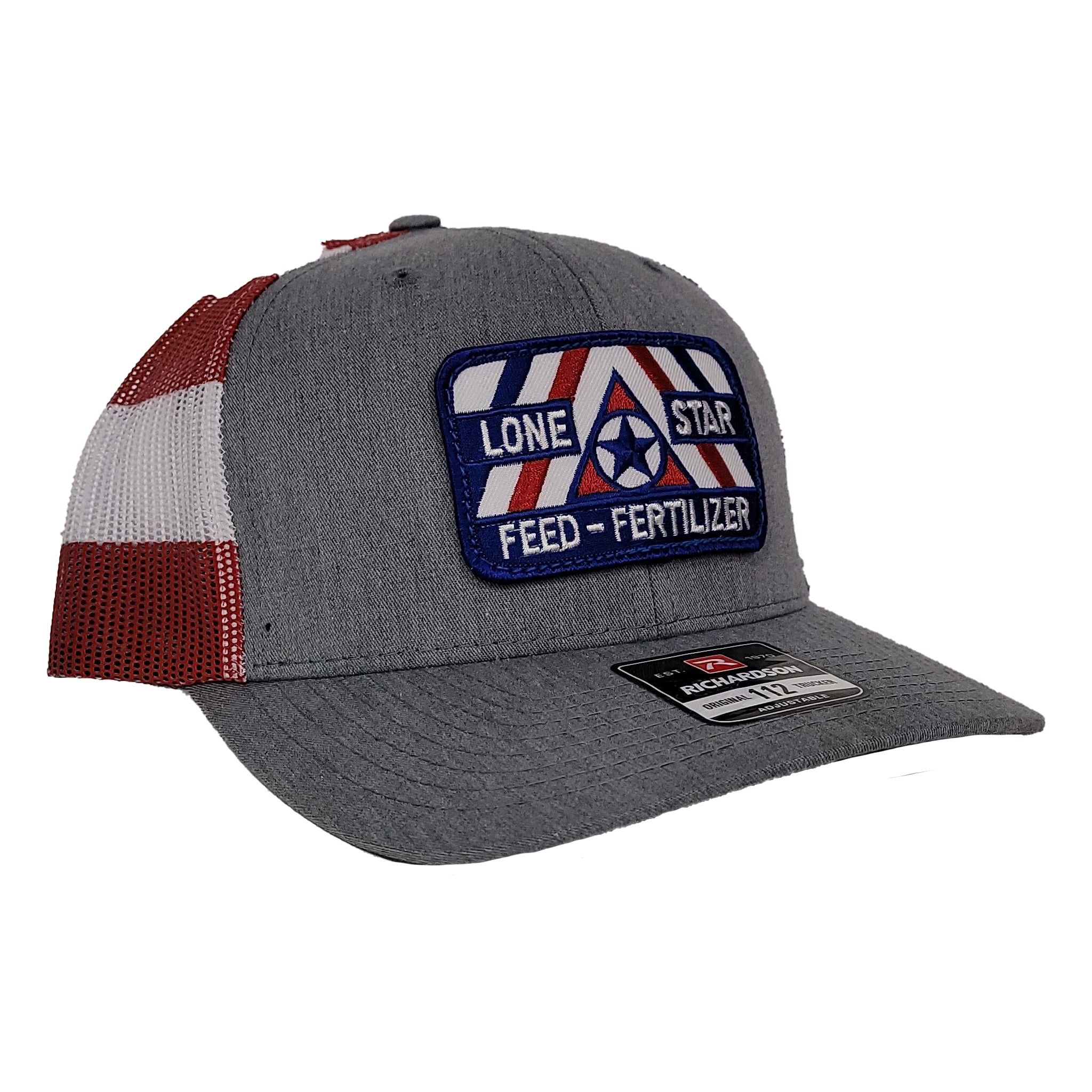 Heather Grey/Stars & Stripes – Lone Star Feed Apparel