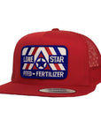 Red YP Flatbill w/ Large RWB Patch